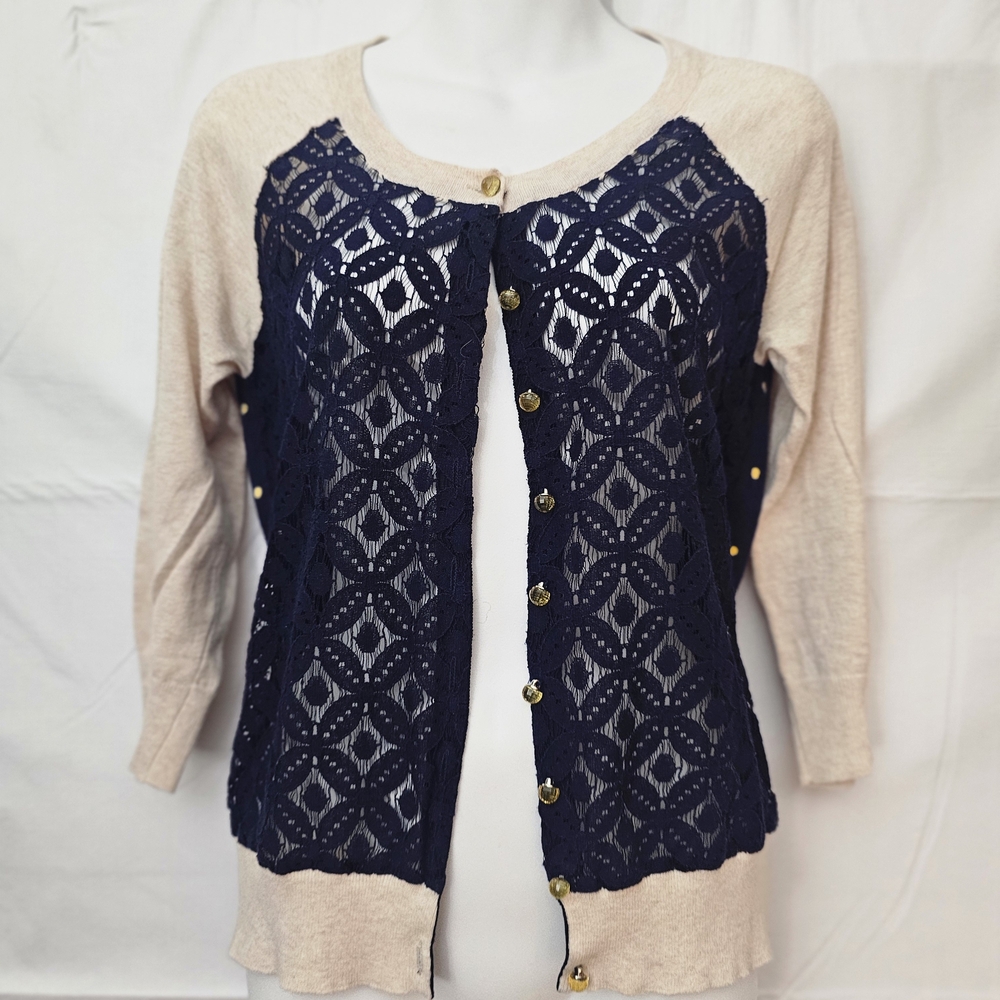 Charlotte Taratola Jeweled Buttons Cardigan